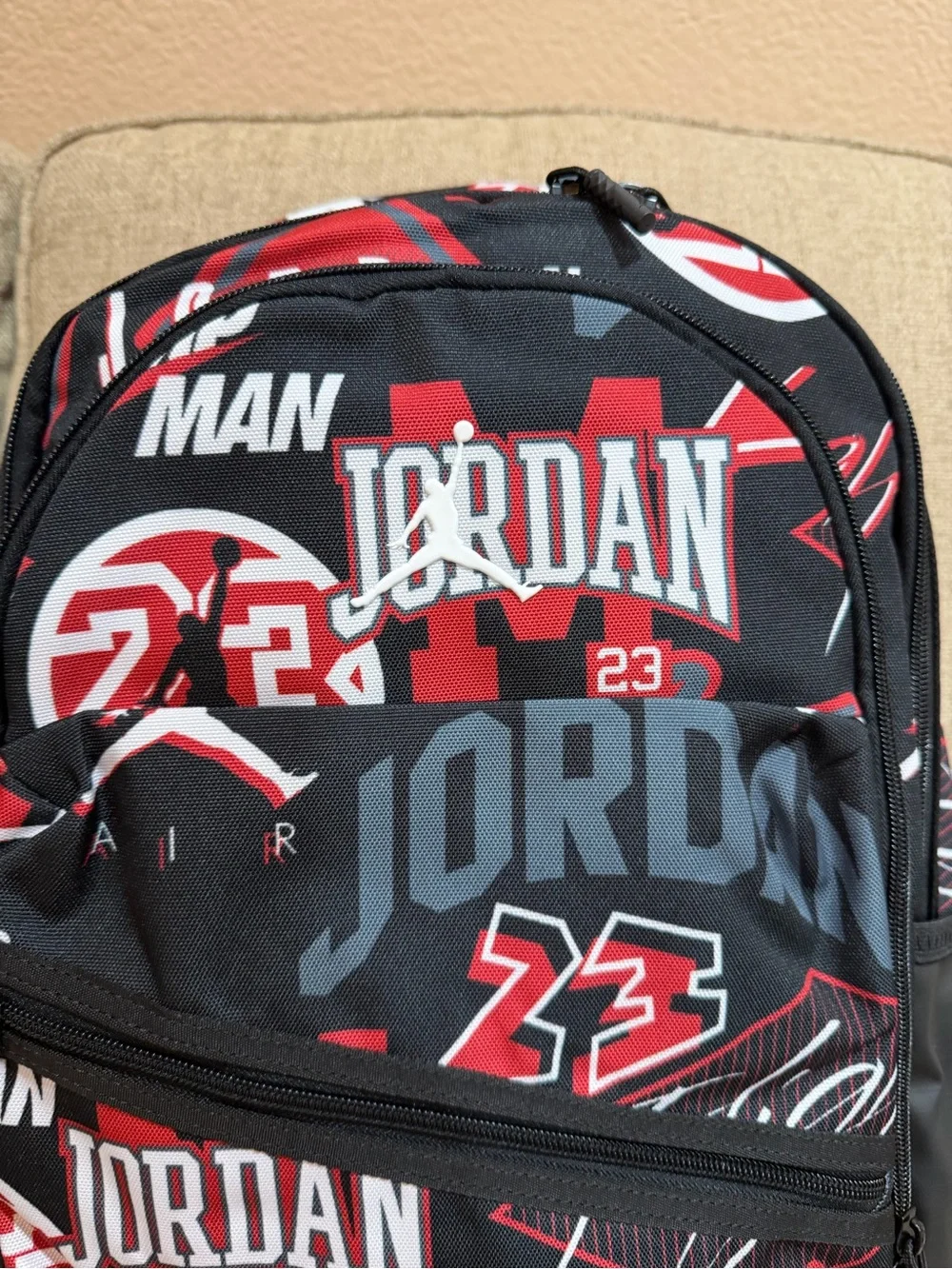 New Nike x Air Jordan Patrol Backpack Red Black Large